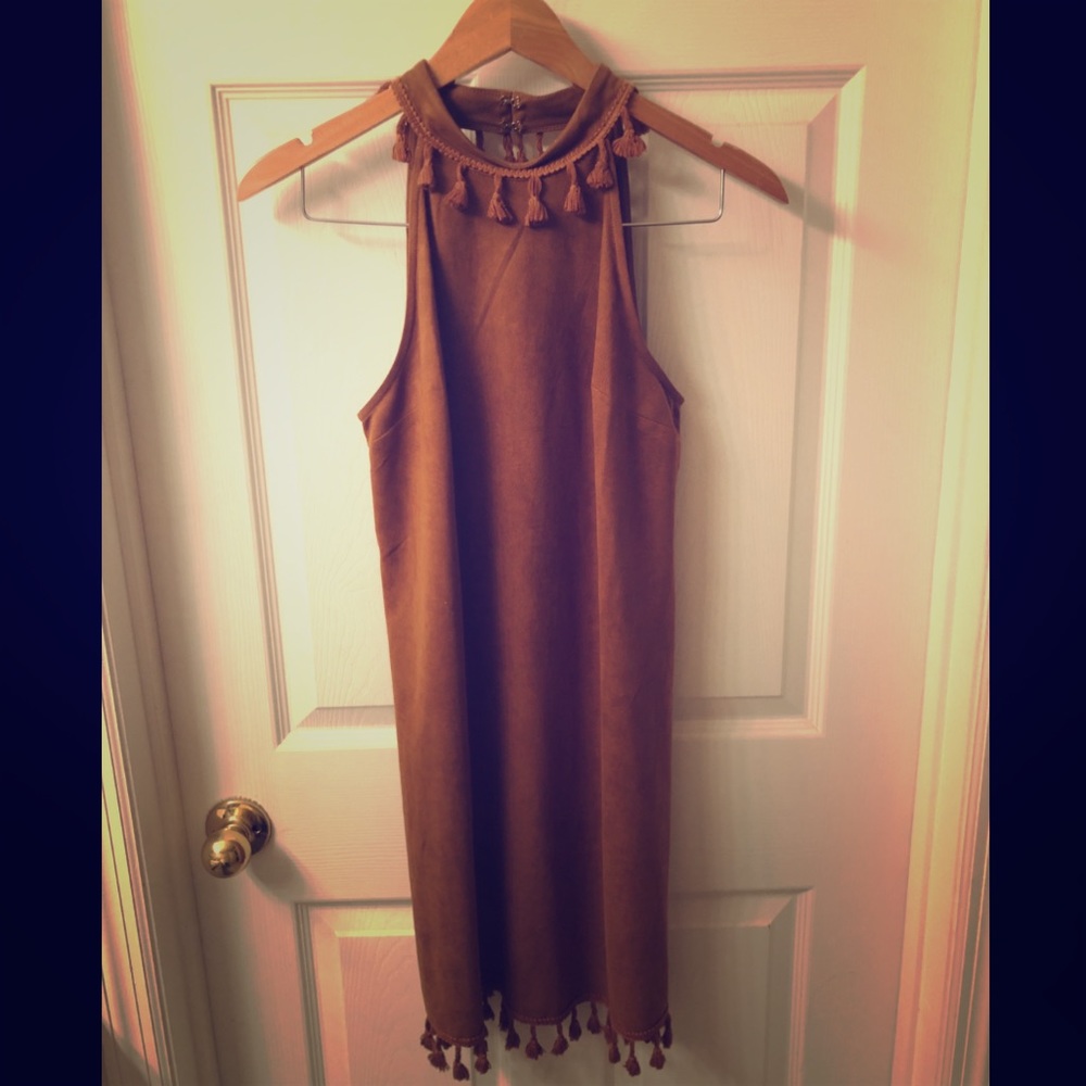 Tan Mini Dress